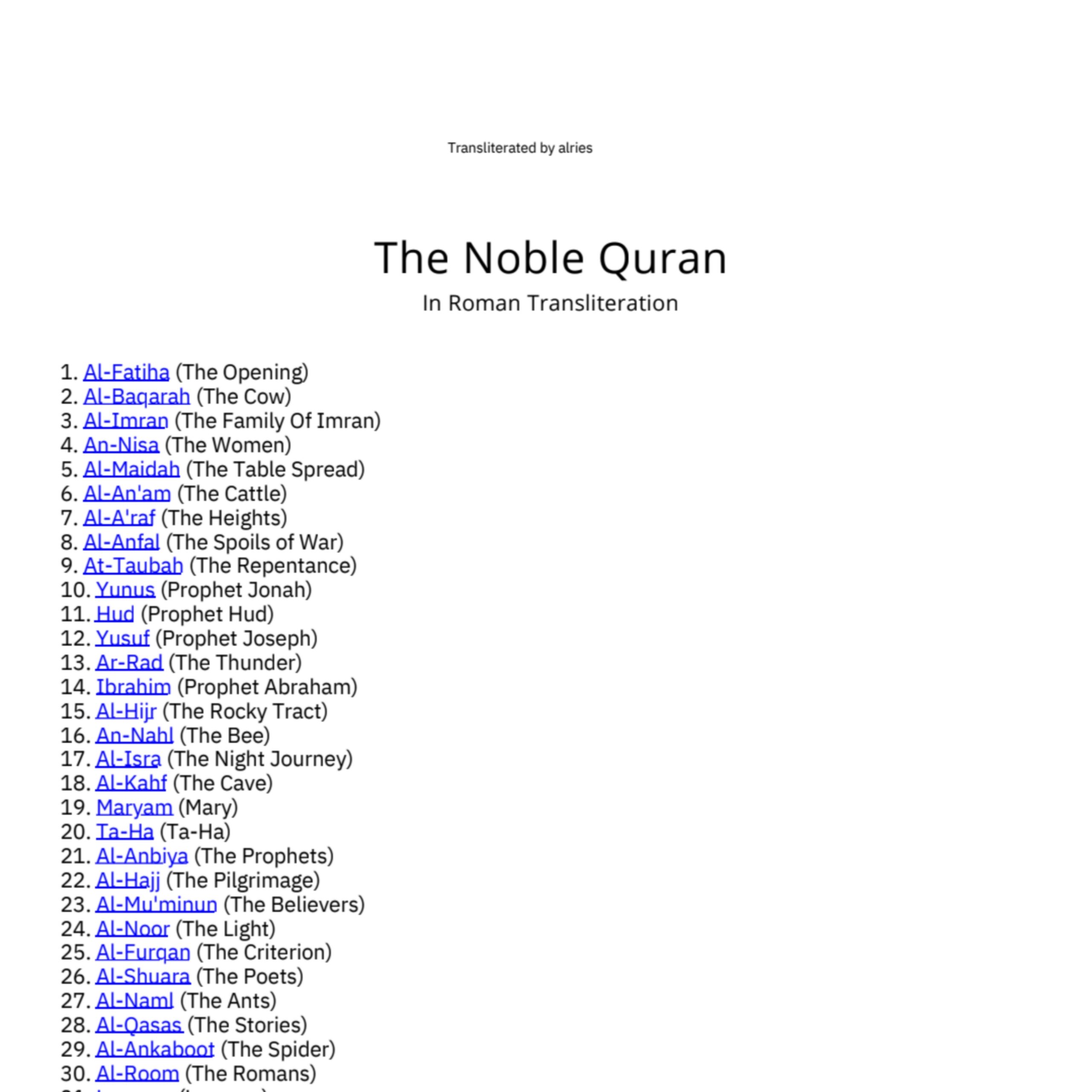 Quran transliteration2